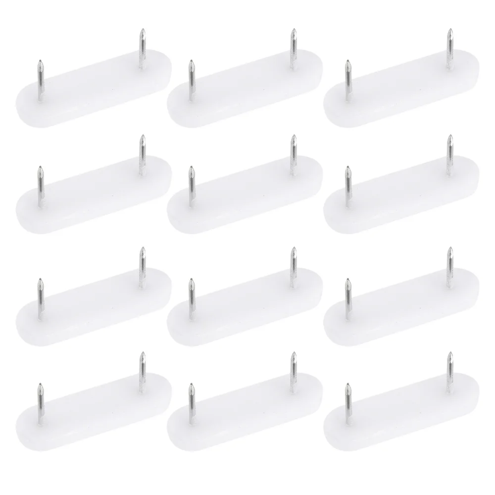 

100Pcs Furniture Slider Nails Furniture Leg Bottom Feet Floor Protectors White