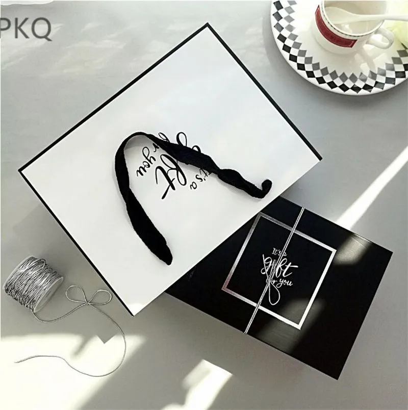 20 шт 24*11 5*18 см белая картонная бумажная подарочная упаковка для свадебных