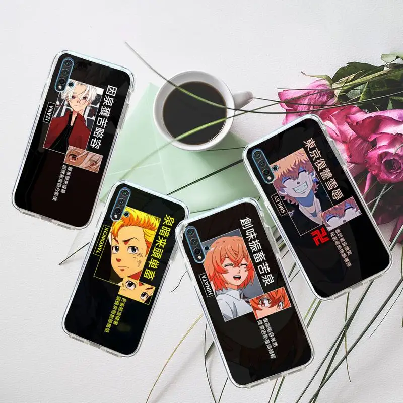 

anime Tokyo Revengers Phone Case Transparent for Huawei honor P mate 40 20 30 10 50 i 9 x mate pro lite 8a