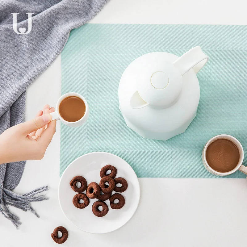 Домашний большой изолированный термос для чая и кофе двухслойная стеклянная