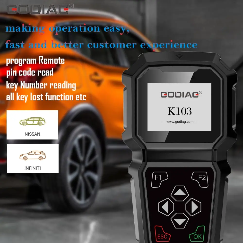 OBDSTAR GODIAG K103 для NISSAN/Infiniti ручной инструмент программирования ключей | Автомобили и