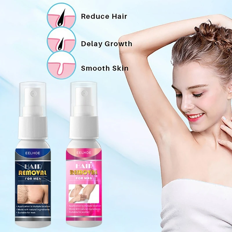 

20/50ML Powerful Hair Removal Spray for Women Men Beard Depilatory Painless Hair Bikini Arm Legs Armpit Outdoor Travel