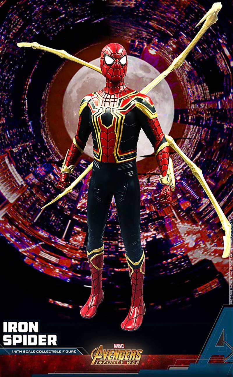 

Iron Spider Man 1/6 Scale Collectible Figure Avengers Infinity War Peter Parker Models Toys