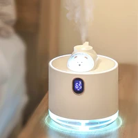 lovely pet 500ml air humidifier 2000mah chargeable mist maker fogger led light humidificador for home ultrasonic aroma diffuser