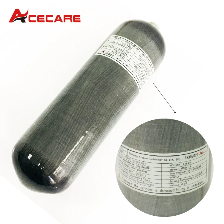 Acecare Scuba Pcp 2L/3L/6.8L CE 4500spi Pcp/Air Пейнтбол Танк мини дайвинг углеродного волокна цилиндр Pcp пневматическая винтовка Airforce Condor