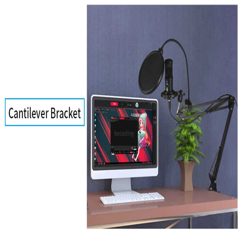 

VOXLINK Professional Condenser Microphone For Computer Laptop Singing Gaming Streaming Recording Studio YouTube Video Microfon