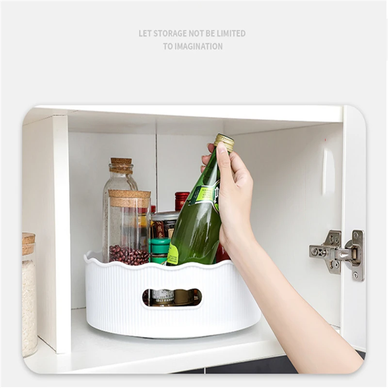 Hot Creative Storage Boxes Flower Shape Solid Color ABS Multifunctional Rotating Seasoning Box Cosmetic kitchen Supplies new | Дом и сад