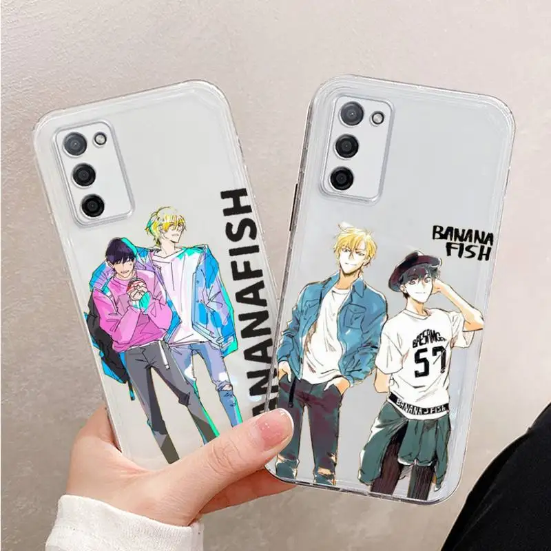 

Anime Banana Fish Phone Case For Xiaomi Mi 11 Ultra Lite 10 Redmi Note 9 8 7 9a K30S K40 Pro Transparent Coque