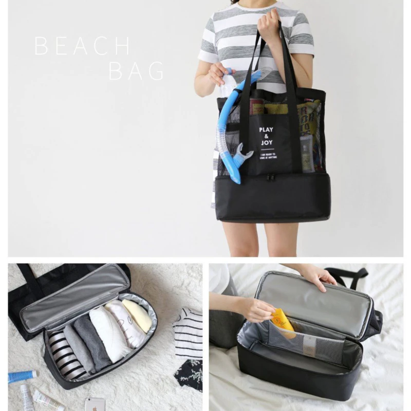 

Insulated Cooler Bag Women Portable Thermal Lunch Box Travel Picnic Food Beverage Fresh Keeping Storage Tote Handbag Organizer