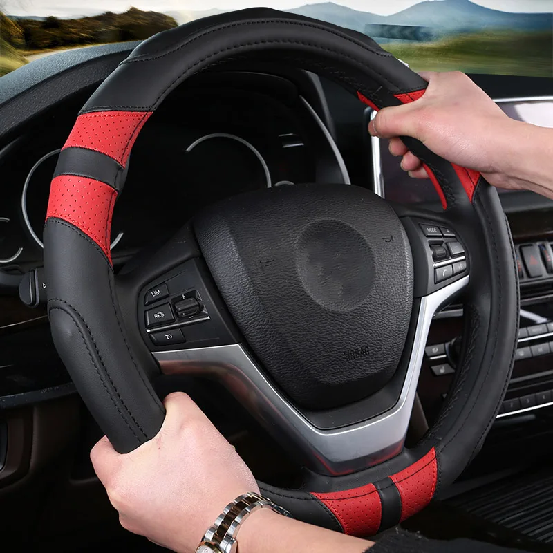 Бесплатная доставка O и D форма кожа Универсальный fit Руль Обложка для bmw