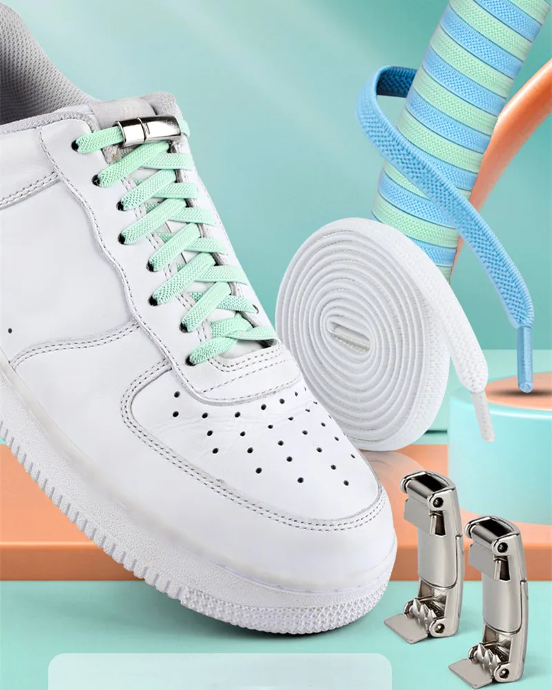 Magnetic Without screws Shoelaces New upgrade Elastic No tie shoe laces Sneakers Laces Shoes Lazy Shoelace Lock Fits All Crowd