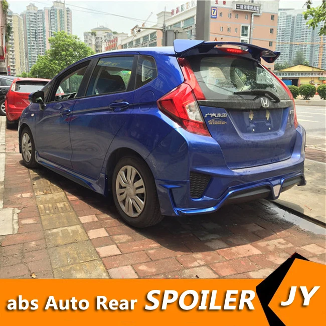 Спойлер для HONDA FIT 2014 2016 спойлер из высококачественного АБС материала заднего