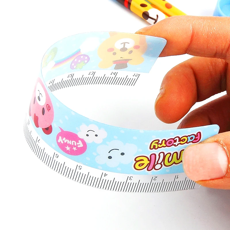 5 Pcs/Set Ruler Pencil Creative Fashion Eraser Cartoon Cute Office School Supplies Erasers pencil sharpener Stationery | Канцтовары для