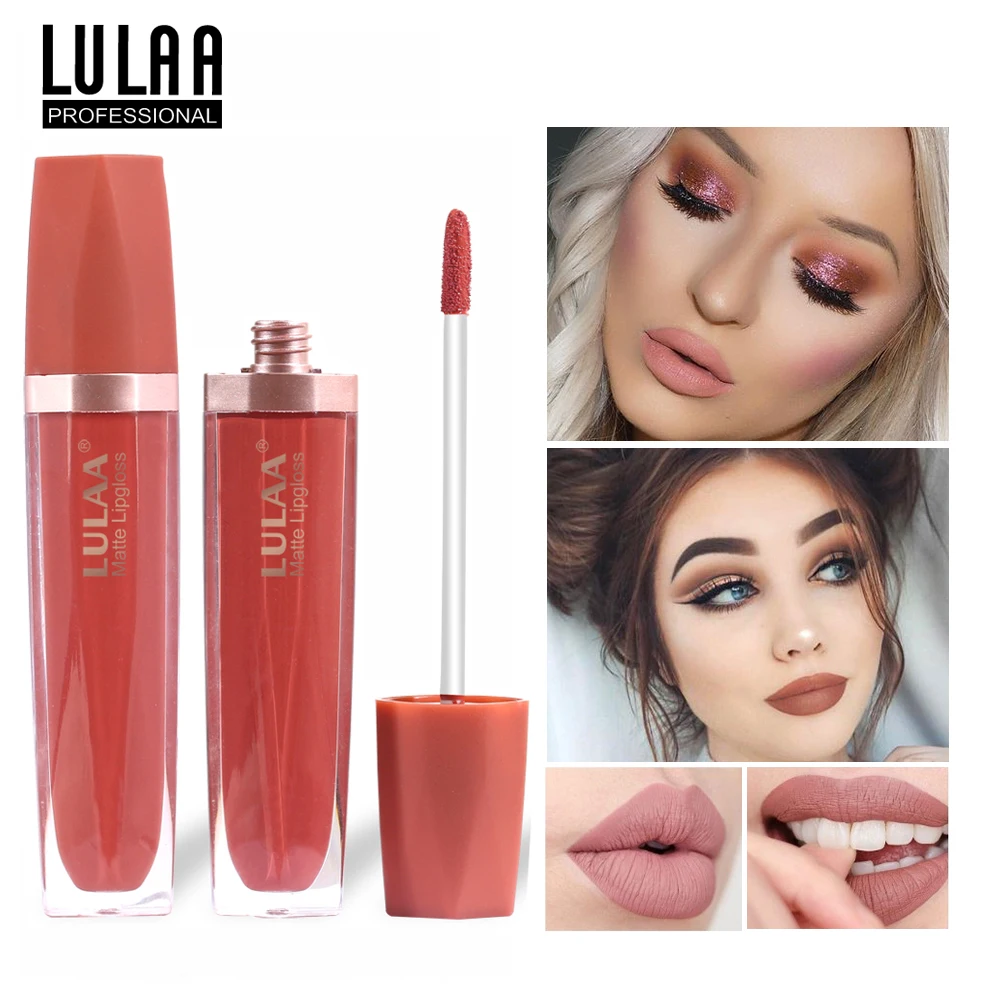 LULAA, 8 шт., профессиональный набор для макияжа, набор для макияжа, губная помада, тени для век, подводка для глаз, тушь, карандаш для бровей, консилер с косметичкой