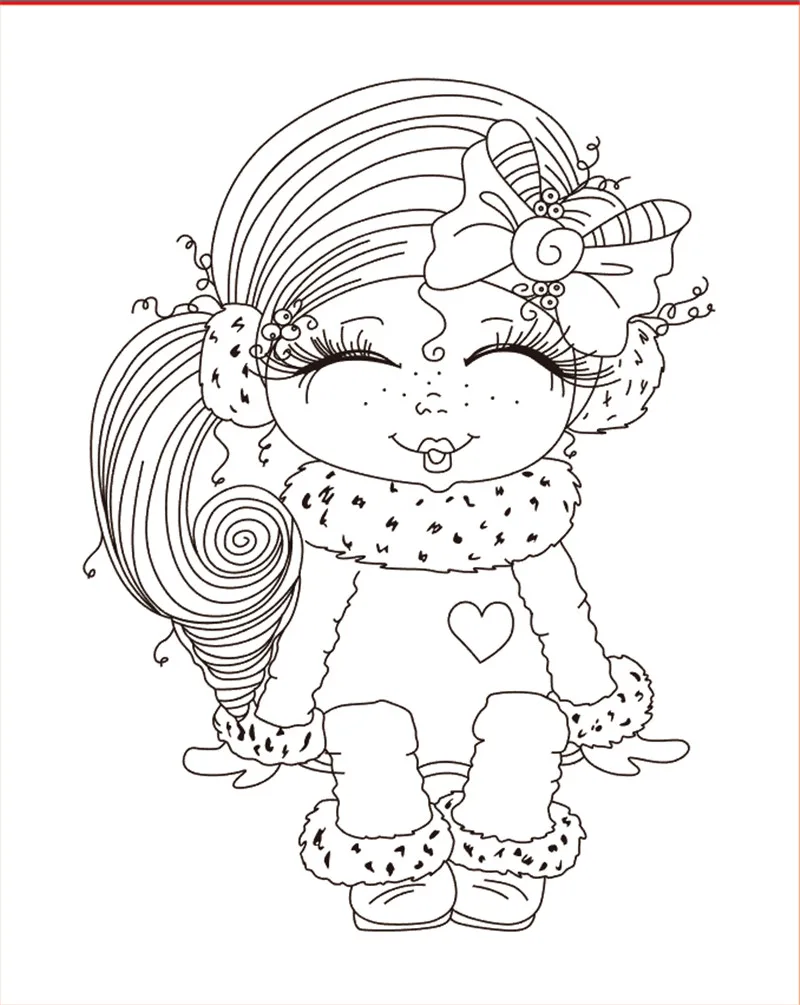 

10x8 Stay cute girl прозрачные силиконовые печати для скрапбукинга фотоальбома
