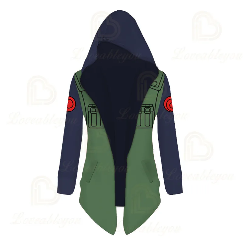 Черный женский пуловер с аниме Наруто Акацуки топ капюшоном Итачи учихи