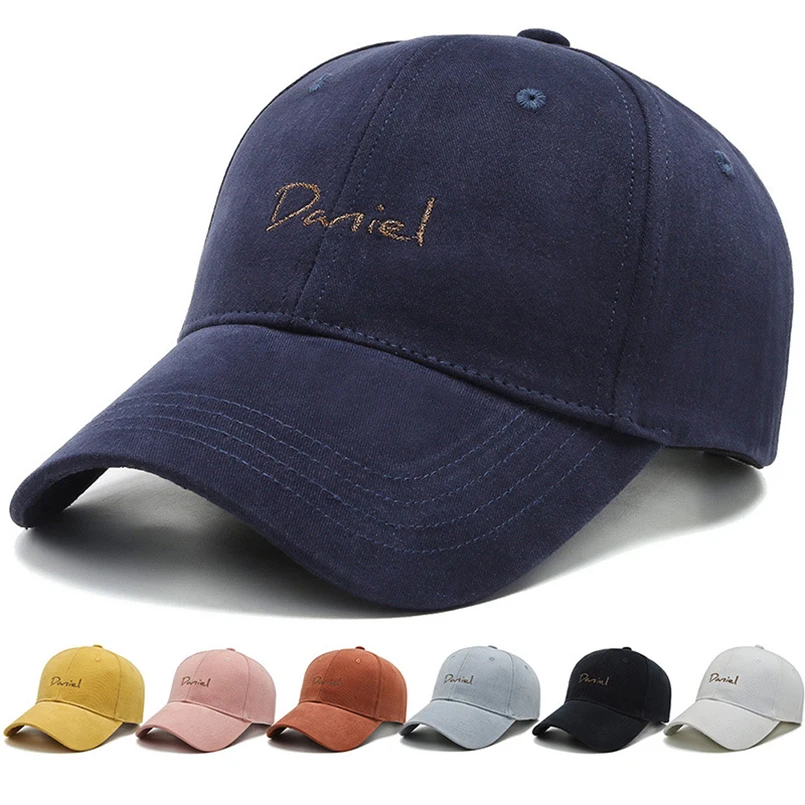 Однотонная Кепка с вышивкой Ins Daniel уличная бейсболка Женская Снэпбэк G драконом