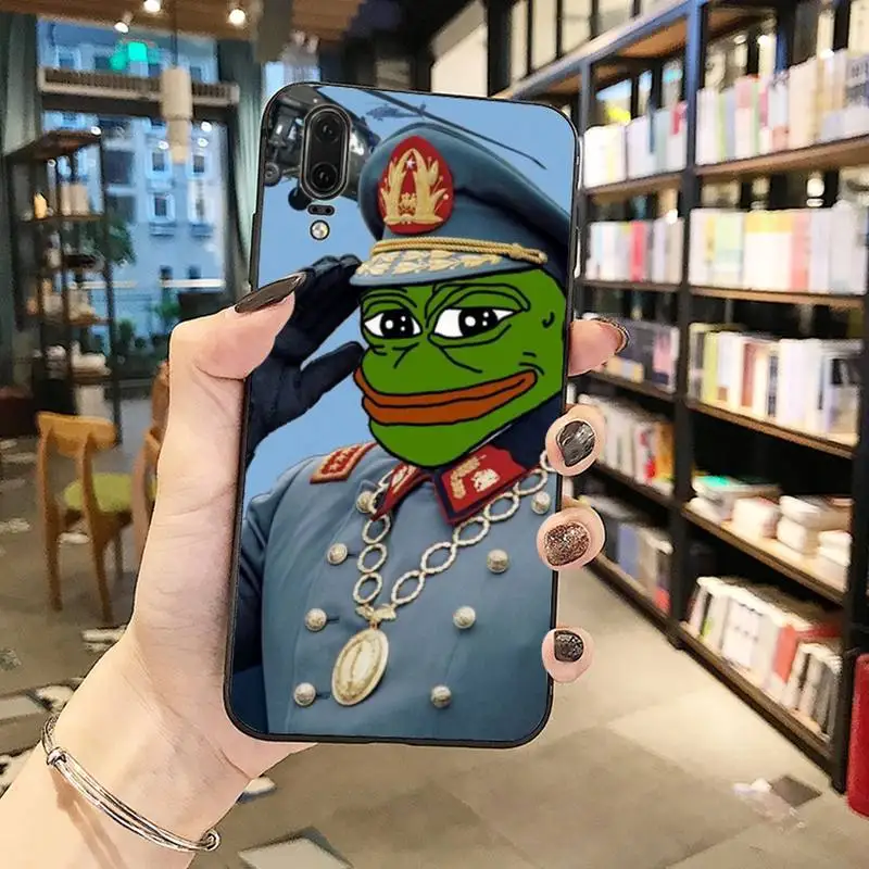 

Funny The Frog Pepe face crying Phone Case For Huawei Y5 Y6 II Y7 Y9 PRIME 2018 2019 NOVA3E P20 PRO P10 Honor 10