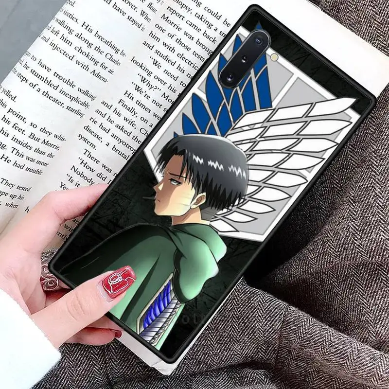 

Anime Japanese attack on Titan Phone Case For Samsung Galaxy S8 S9 S10 Plus S10E Note 3 4 5 6 7 8 9 10 Pro Lite cover