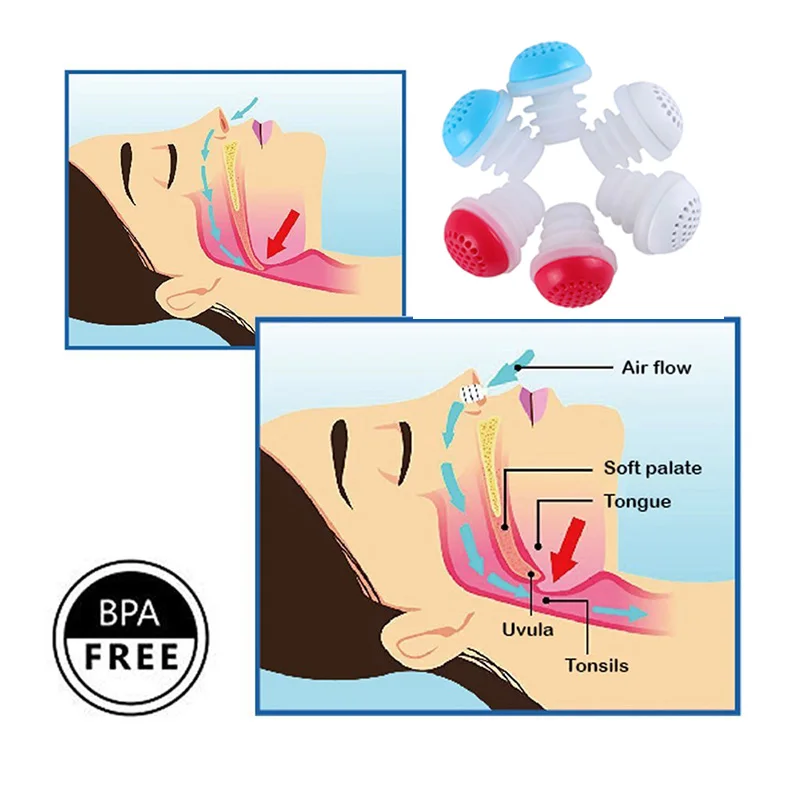 

Anti Stop Snoring Device Aid Snore Stopper Breathing Apparatus Health for Sleeping NShopping