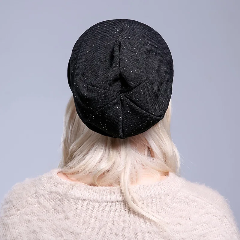 Осенняя тонкая Шапка бини зимние шапки для женщин модная женская шапочка с