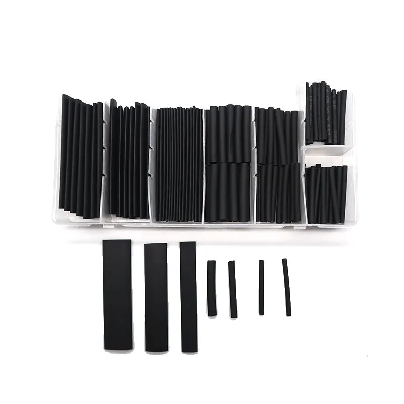 127 шт./компл. Соотношение 2:1 Ассорти Полиолефиновая термоусадочная трубка