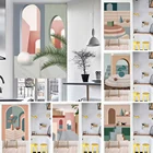 Декоративная занавеска для дверей в японском стиле, настенная штора в скандинавском стиле для кухни, спальни, ресторана, входа