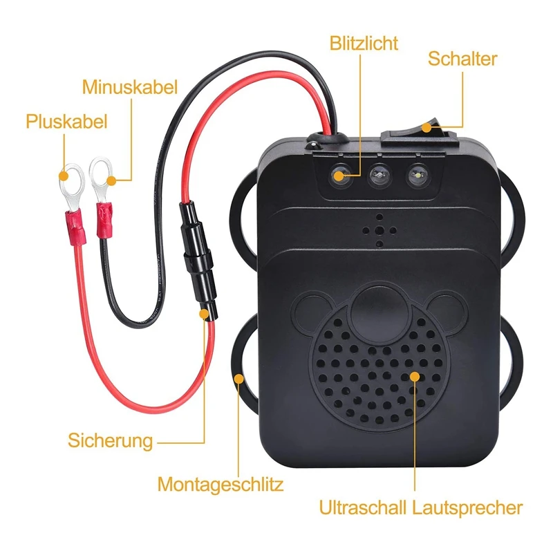 Ботинки Мартенс напугать ультразвуковой флэш-светильник 12В Автомобильный