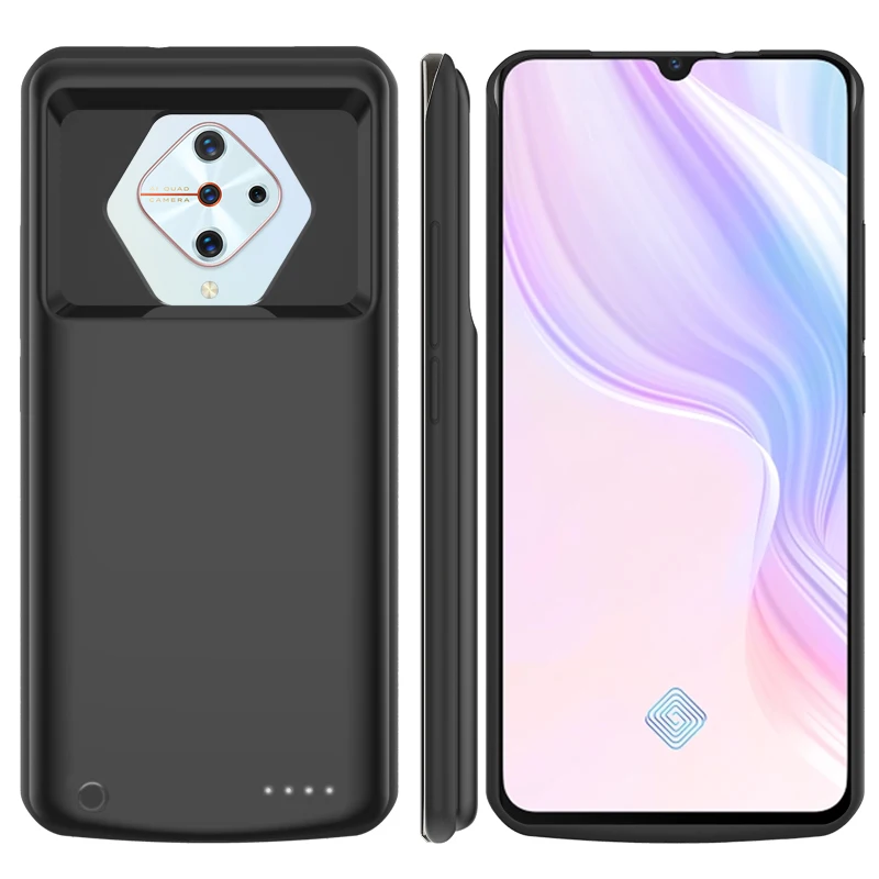 

Чехол для заряда аккумулятора Vivo X30 X27 Pro, внешний тонкий силиконовый ударопрочный чехол с внешним аккумулятором для Vivo Y5S Y9S S5 Z5X, чехол