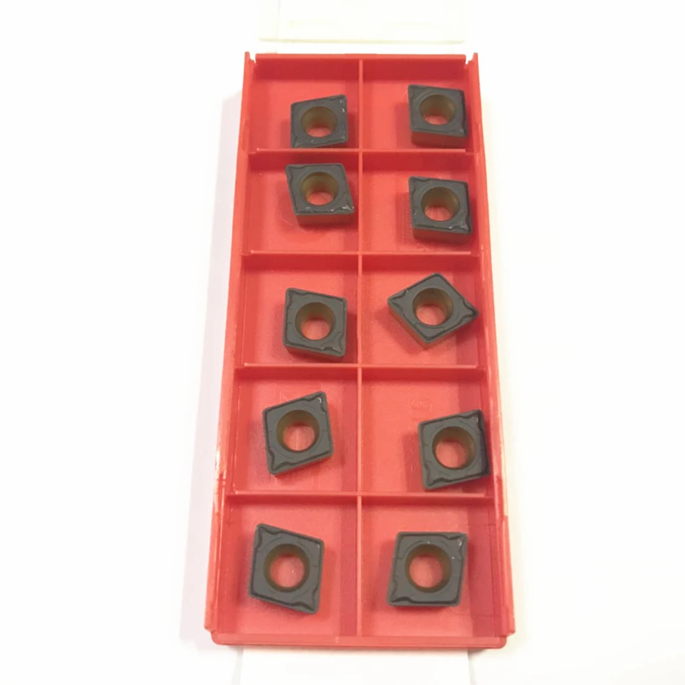 

10 шт CCMT09T308-PF4225 CCMT3 (2,5) 2-PF4225 ЧПУ карбидные вставки фрезерные Токарные инструменты для стали