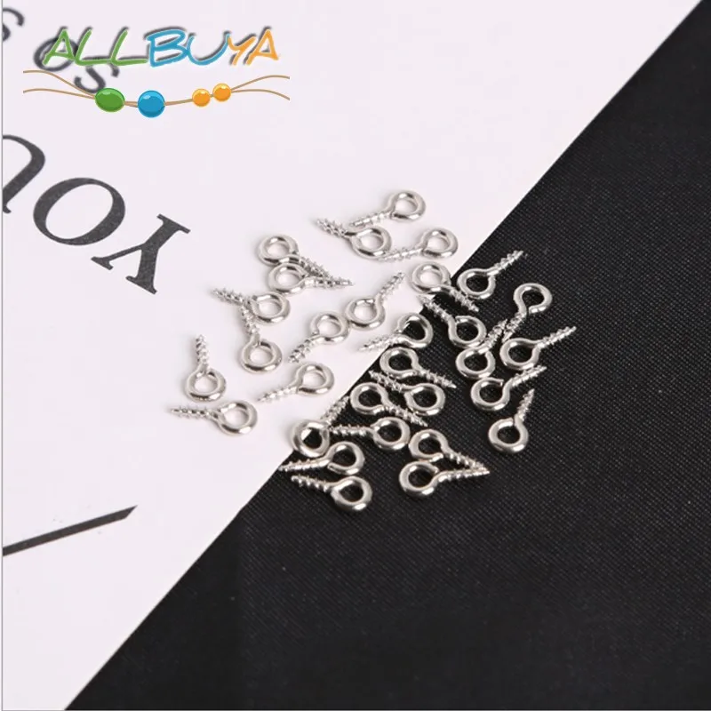 Маленькие маленькие шпильки для овечьих глаз 200 шт. шнеки с резьбовыми золотыми