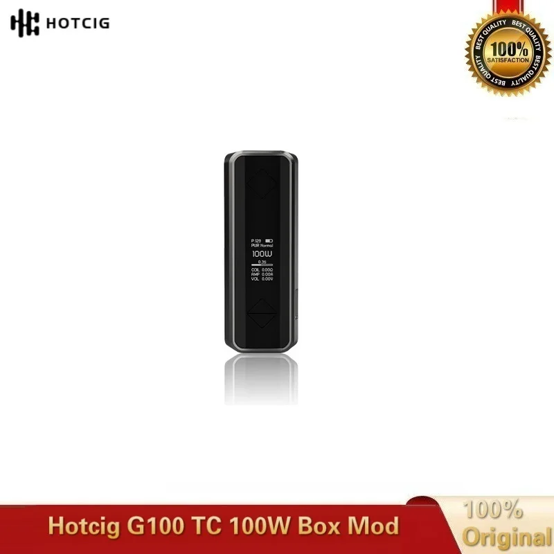 Оригинальный боксмод Hotcig G100 TC 100W с дисплеем 0 9 дюйма работающим от одной батареи