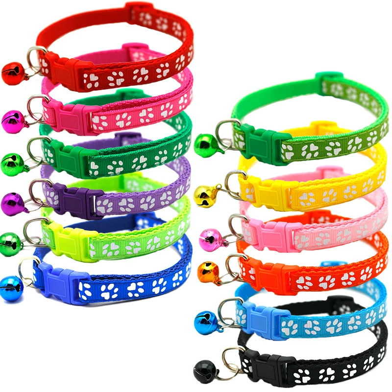 

Ошейник для кошек, нашивка для собак, кошек, колокольчик с одним следом, аксессуары для домашних животных, аксессуары для кошек