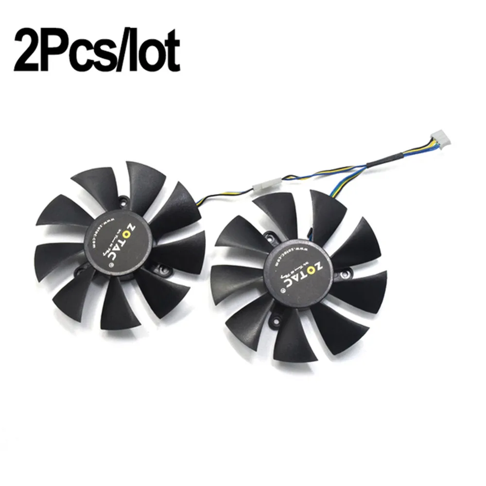 

Вентилятор охлаждения для видеокарты ZOTAC GTX1060 6 ГБ GTX 1070 Mini GTX 1060 GFY09010E12SPA GA91S2H, 85 мм, 4 контакта