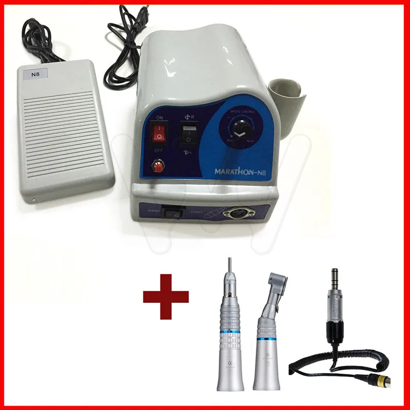 Стоматологический микромотор N8 Marathon полировка с прямым и противоугловым