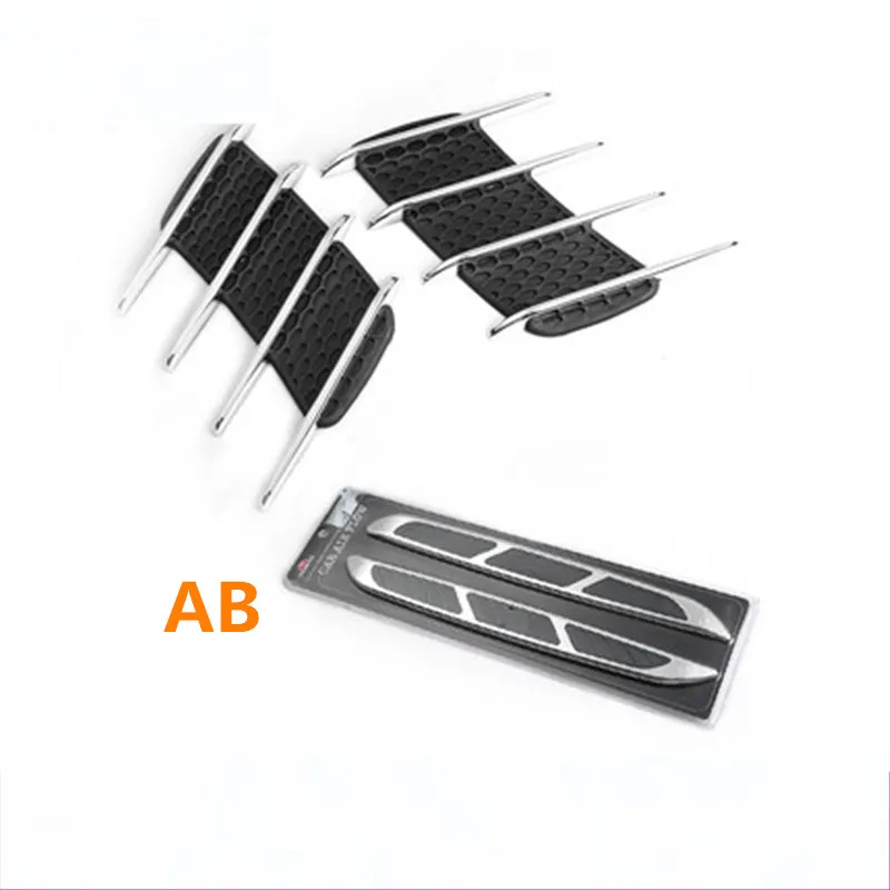 Для Geely Atlas, Boyue, NL3, SUV, Proton X70, Emgrand X7 Sports, FC SUV, Vision X6, NL4, EX7, Car shark gills автомобильные наклейки, боковые вентиляционные отверстия - Название цвета: AB