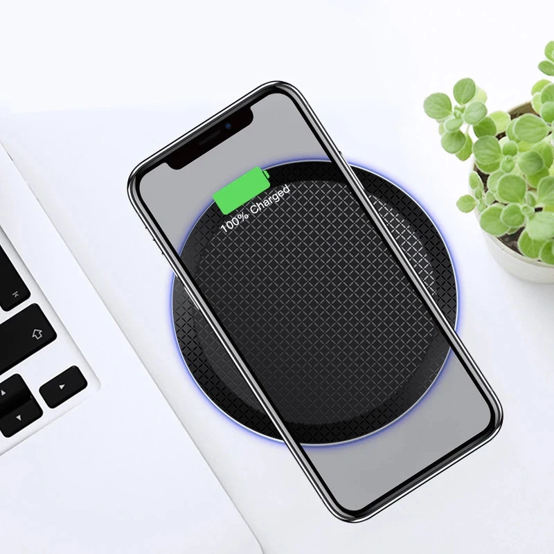 Carregador sem Fio para Iphone 13 Qc3.0 10 Rápido Carregamento sem Fio para Samsung s9 s8 Nota S10 Usb Carregador Almofada 15w qi 2 13 qc3.0 10 rápido carregamento sem fio