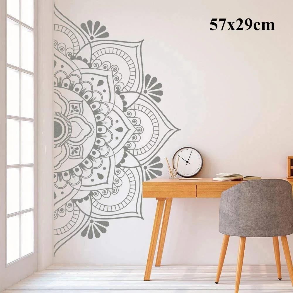 

Mural Wall sticker Non-toxic Mandala Half Wall Sticker Wall Decal Decor