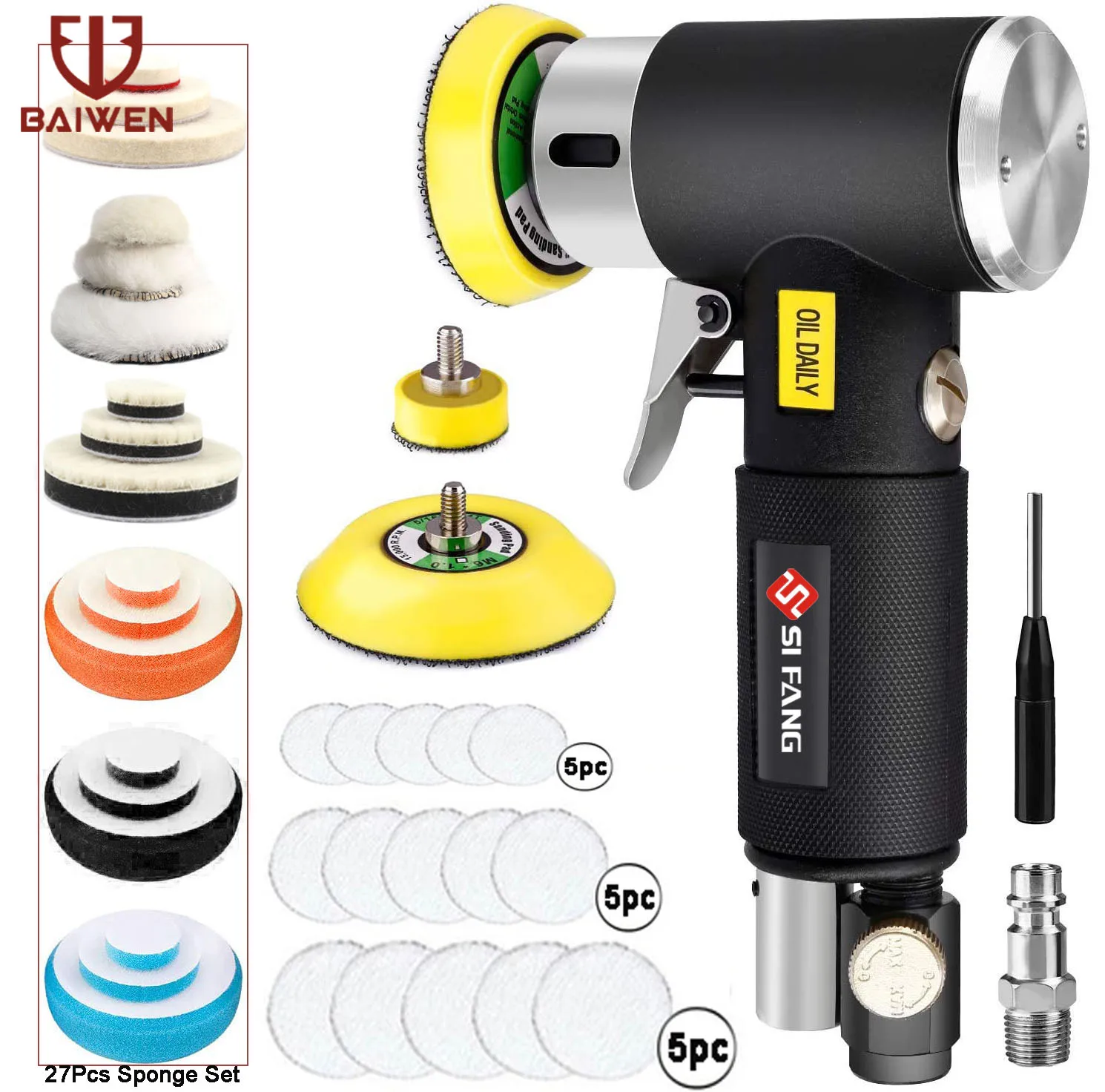 Мини орбитальная пневматическая шлифовальная машинка 2 дюйма 3