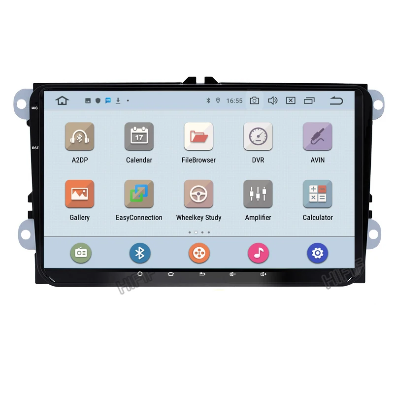 Автомобильный GPS-плеер PX6 IPS DSP Android 10 2 DIN для Seat Altea Фольксваген Толедо GOLF 5/6 Polo Passat B6
