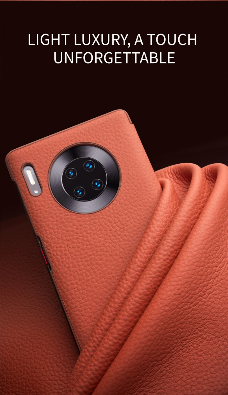 QIALINO Роскошный чехол для телефона из натуральной кожи для huawei P30 Pro Ультра тонкий смарт-чехол для huawei mate 30 Pro