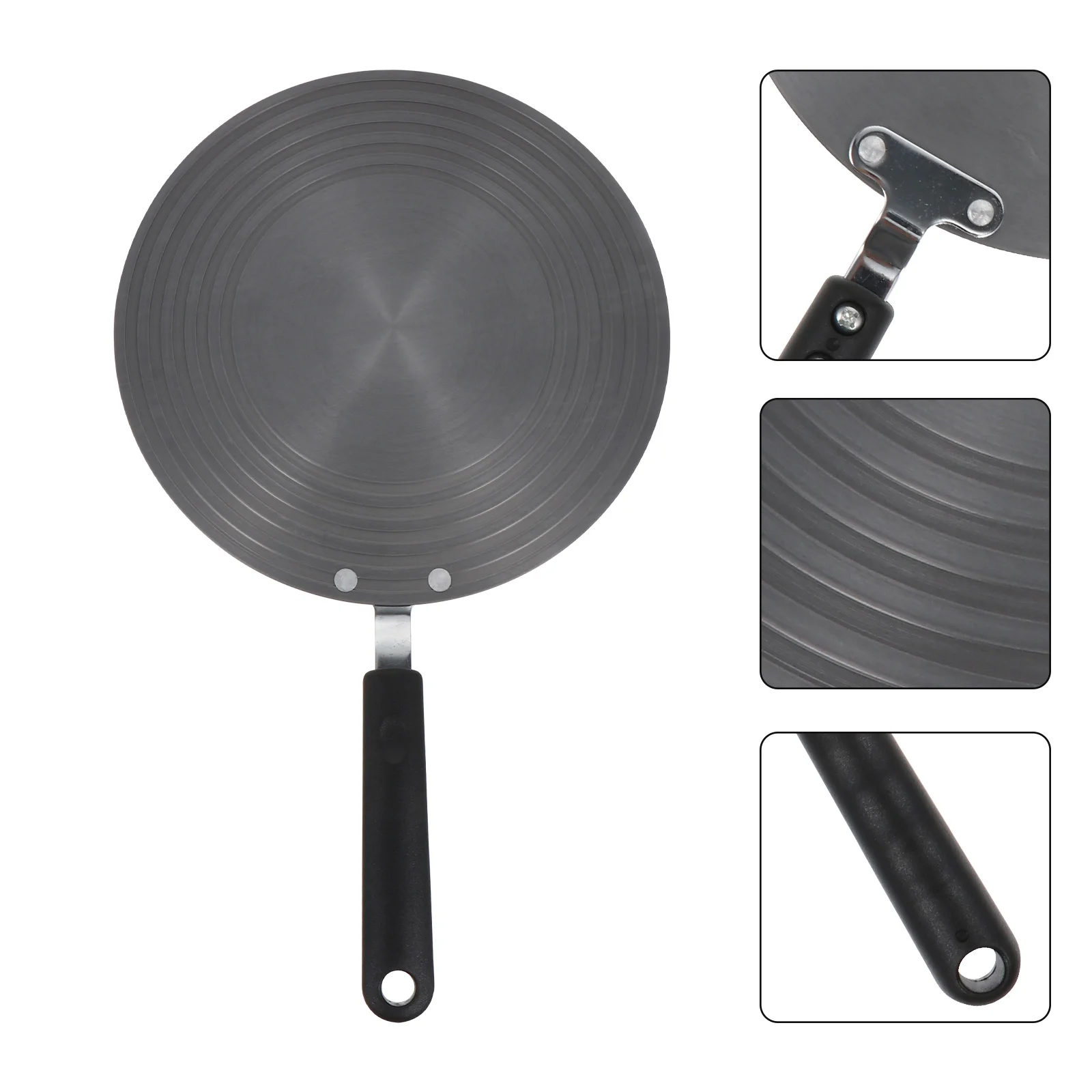 

1 Pc Nonslip Heat Transfer Plate Meat Defrosting Plate with Handle (Black)