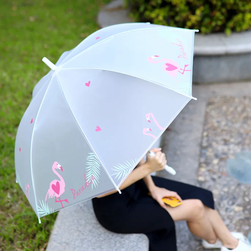 Милый прозрачный зонтик с кроликом детский женский зонт корпорация лезвие