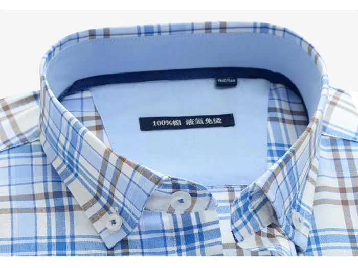10XL 9XL 8XL 7XL 6XL 5XL Мужская рубашка размера плюс деловая Повседневная Свободная Прямая рубашка из хлопка с длинными рукавами Мужская брендовая одежда
