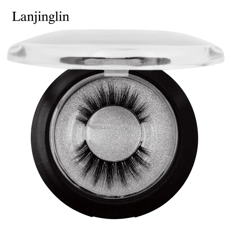 40S LANJINGLIN, 1 пара, 3d, норковые ресницы, ручная работа, Полоска, ресницы, накладные натуральные, искусственные ресницы, норковые ресницы, безвредный макияж - Цвет: 40S