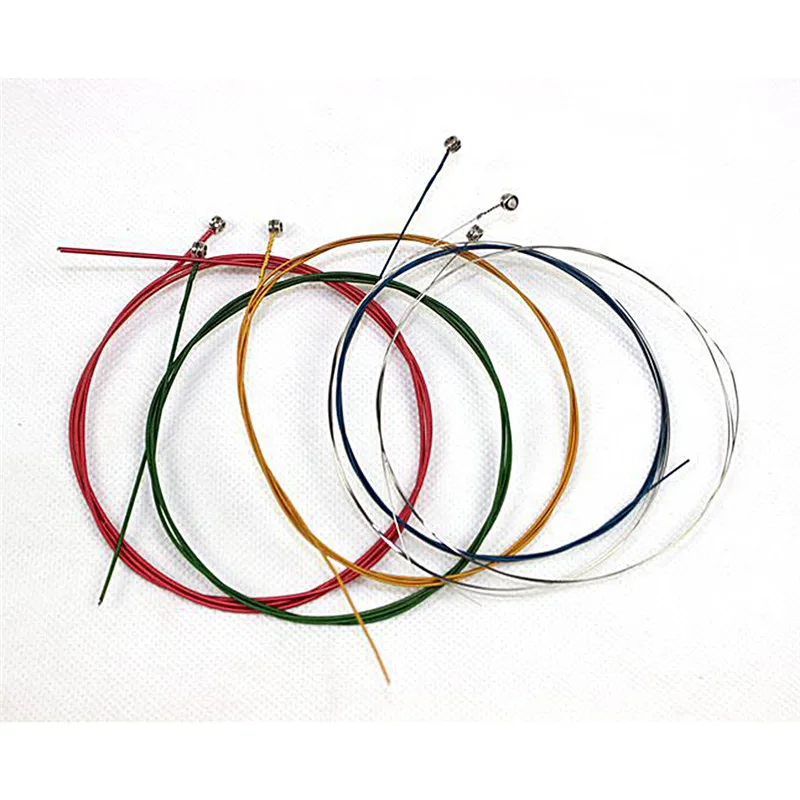 

1 Set 6Pcs Rainbow Colorful Guitar Strings E-A For Acoustic Folk Guitar Classic Guitar Multi Color