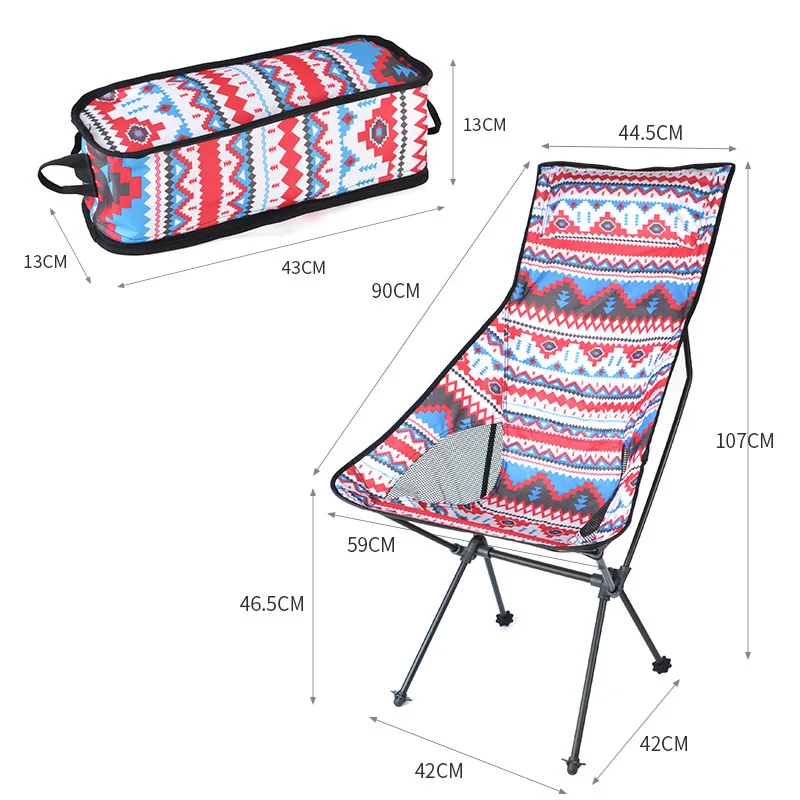 구매 등받이 의자 해변 하이킹 낚시 접이식 의자 야외 휴대용 경량 배낭여행 캠핑 의자 휴대용 가방 ZM1030, 아웃도어 스포츠 등산