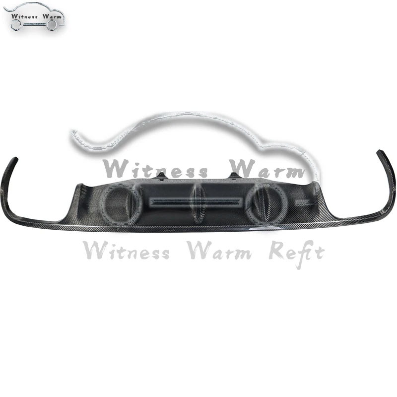 Для Porsche Macan спойлер из углеродного волокна задний бампер Выпускной Диффузор губ