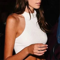 women 2021 summer knitted short tank tops sexy fashion womens clothing sexy off shoulder backless sleeveless vest female camis