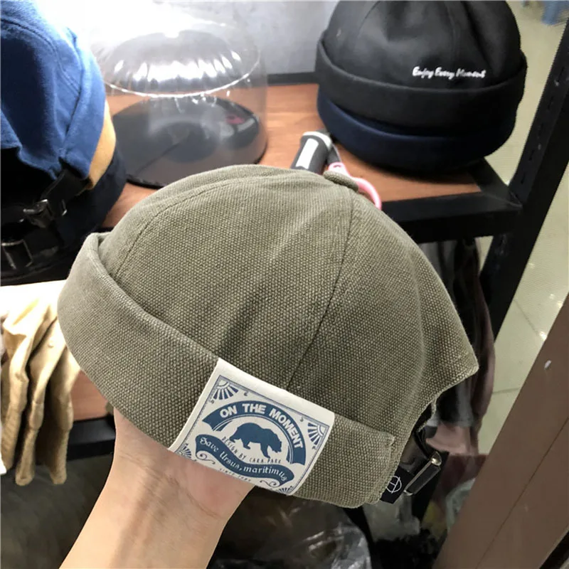 Винтажная мужская шапка с куполом теплые бархатные шапочки для мужчин ретро